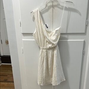 Elegant Ivory One-Shoulder Dress - Women's